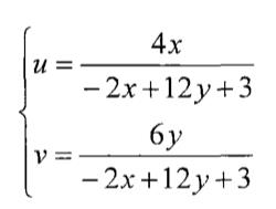 色品坐標u、v的計算式